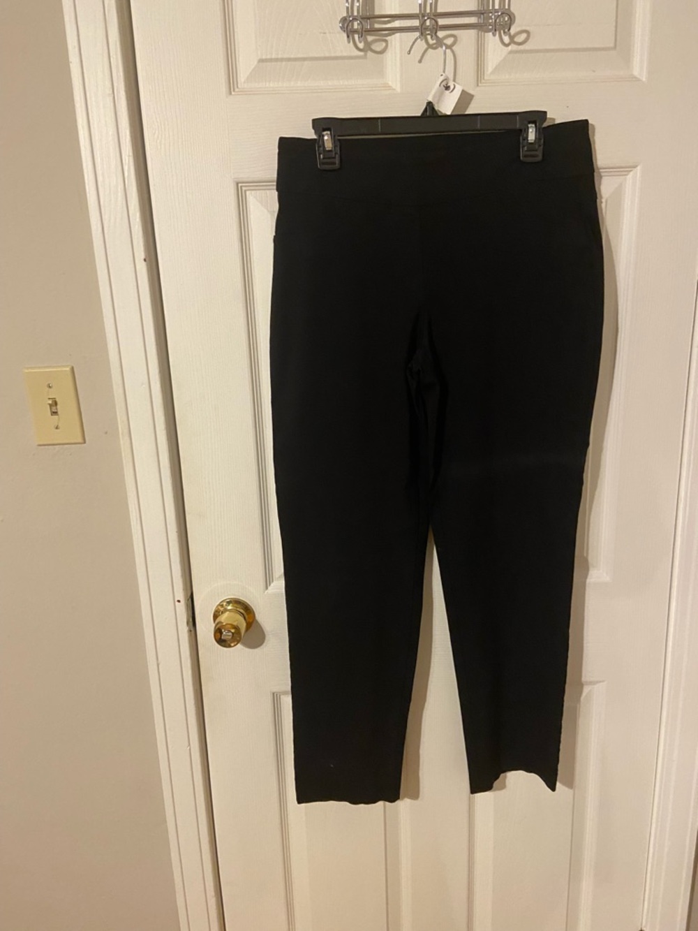 Ruby Rd. Black Ponte Slim Pants